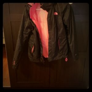 North face rain coat